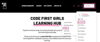 How Do I Manage My Learning Hub Account and Profile?